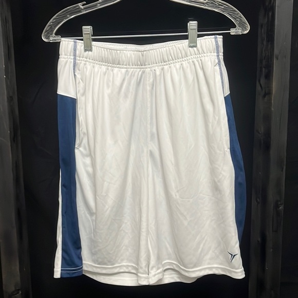 OLD Navy- white and blue polyester athletic shorts - Picture 1 of 4